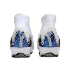 Nike Air Zoom Mercurial Superfly 10 Elite White and Black Firm Ground FG Kids Football Boot