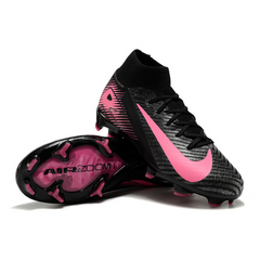 Nike Air Zoom Mercurial Superfly 10 Elite Black and Pink Firm Ground FG Kids Football Boot