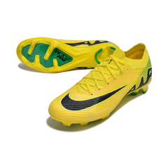 Nike Zoom Mercurial Vapor 15 Elite FG Kinder-Fußballschuh für Naturrasen, Gelb, Grün und Schwarz - VENI Futebol