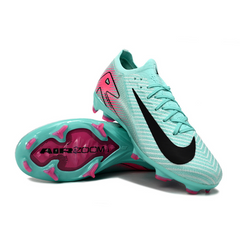 Nike Air Zoom Mercurial Vapor 16 Elite Light Blue and Pink Firm Ground FG Kids Football Boot