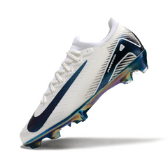 Nike Air Zoom Mercurial Vapor 16 Elite White and Green Firm Ground FG Kids Football Boot