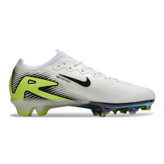 Nike Air Zoom Mercurial Vapor 16 Elite White Grey and Green Firm Ground FG Football Boot