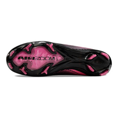 Nike Air Zoom Mercurial Vapor 16 Elite Black and Pink Firm Ground FG Kids Football Boot
