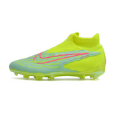 Kinder-Fußballschuhe für Rasen Nike Phantom GX Elite DF FG in Grün und Rosa - VENI Futebol