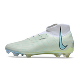 Kinder-Fußballschuhe für den Rasen Nike Phantom Luna Elite FG, Weiß, Grün und Blau - VENI Futebol