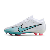 Kinder-Fußballschuhe Nike Zoom Mercurial Vapor 15 Elite FG, Weiß, Hellblau und Rosa - VENI Futebol