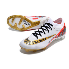 Kinder-Fußballschuhe Nike Zoom Mercurial Vapor 15 Elite FG, Weiß, Rot und Gold – VENI Futebol