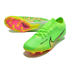 Nike Zoom Mercurial Vapor 15 Elite FG Kinder-Fußballschuhe für Rasen, grün und gelb - VENI Futebol