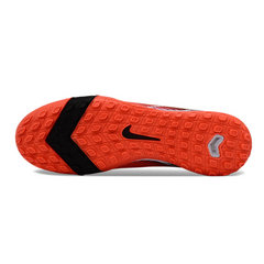 Nike Zoom Mercurial Vapor 16 Elite Red and Black Turf TF Kids Football Boot