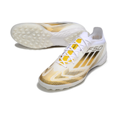 Adidas F50 Elite White and Gold Turf TF Football Boot Size 43,5Eu