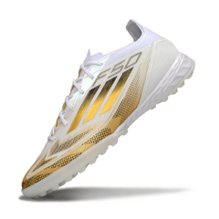 Adidas F50 Elite White and Gold Turf TF Football Boot Size 43,5Eu