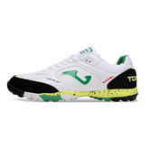 Joma Top Flex White Black and Green Turf TF Football Boot
