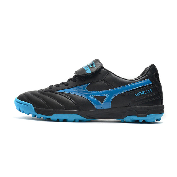 Chuteiras para relvado sintético Mizuno Morelia Sala Classic TF preta e azul - VENI Futebol