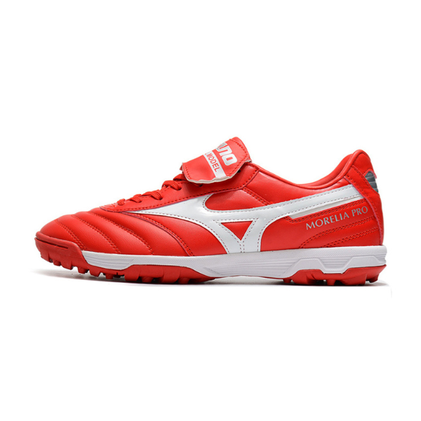 Mizuno Morelia Sala Classic TF rote Kunstrasen-Fußballschuhe - VENI Futebol