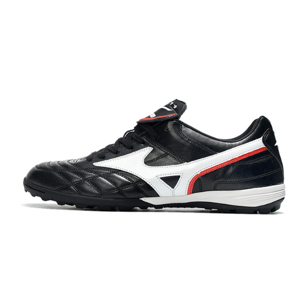Mizuno Wave Cup TF Turf-Fußballschuh, Schwarz und Weiß - VENI Futebol