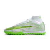 Chuteira para relva sintética Nike Zoom Mercurial Superfly 9 Elite TF prateada e verde - VENI Futebol
