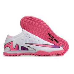 Chuteira Society Nike Zoom Mercurial Vapor 15 Elite TF branca, rosa e azul - VENI Futebol
