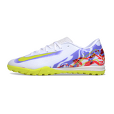 Nike Zoom Mercurial Vapor 16 Academy White and Purple Turf TF Football Boot