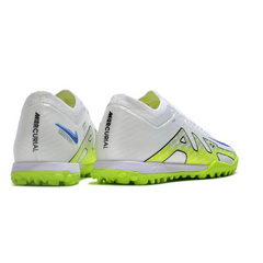 Nike Zoom Mercurial Vapor 15 Elite TF Kunstrasenschuhe in Weiß und Grün - VENI Futebol