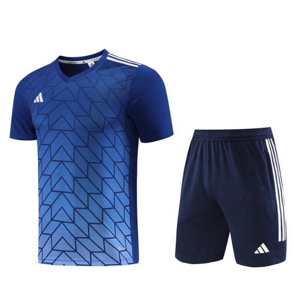 Conjunto Adidas Camiseta + Short Azul - VENI Futebol