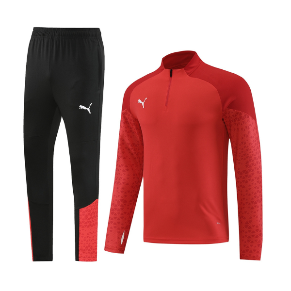 Puma Warmes Set Sweatshirt + Hose Rot - VENI Futebol