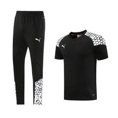 Puma Set: T-Shirt + Hose in Schwarz und Weiß - VENI Futebol