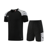 Conjunto Puma Camiseta + Short Preto e Branco - VENI Futebol
