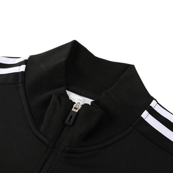 Conjunto de Frio Adidas Jaqueta + CalƧa Preta, Branca e Cinza - VENI Futebol