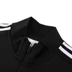 Conjunto de Frio Adidas Jaqueta + CalƧa Preta, Branca e Cinza - VENI Futebol