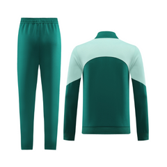 Adidas Trainingsanzug-Set Jacke + Hose Grün und Weiß - VENI Futebol