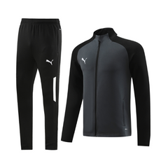 Puma Trainingsanzug Jacke + Hose Grau und Schwarz - VENI Futebol