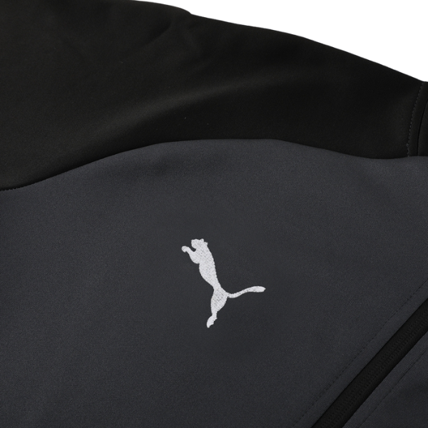 Puma-Set für kaltes Wetter: Jacke + Hose, Grau und Schwarz - VENI Futebol