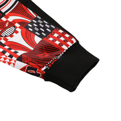 Conjunto de Frio Puma Jaqueta + Calça Preta, Vermelha e Cinza - VENI Futebol