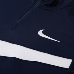 Conjunto de Frio Nike Blusão + Calça Azul Marinho e Branca - VENI Futebol