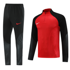 Conjunto de Frio Nike Blusão + Calça Vermelha e Preta - VENI Futebol