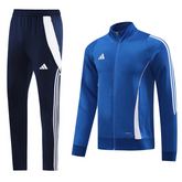 Conjunto de Frio Adidas Jaqueta + Calça Azul e Branco - VENI Futebol