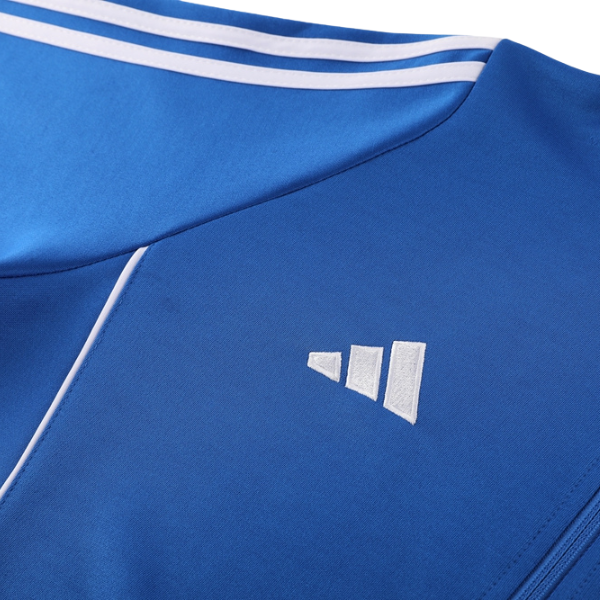 Adidas Trainingsanzug Jacke + Hose Blau und Weiß - VENI Fußball