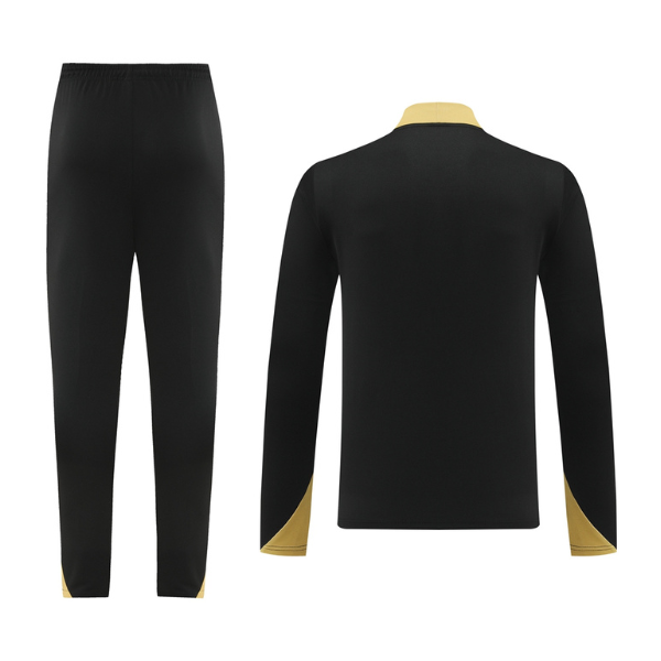 Nike Trainingsanzug-Jacke + Hose Schwarz und Gelb - VENI Futebol