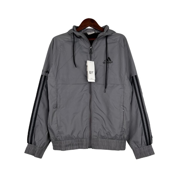 Coupe-vent Adidas gris et noir - VENI Futebol