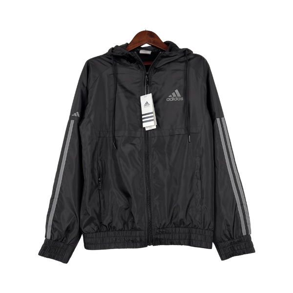 Adidas-Windbreaker Schwarz - VENI Futebol