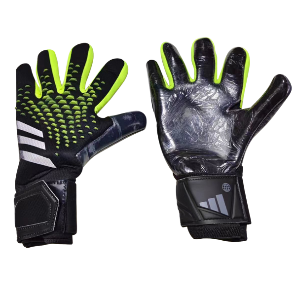 Luva de Goleiro Adidas Predator Accuracy League Preta e Verde - VENI Futebol