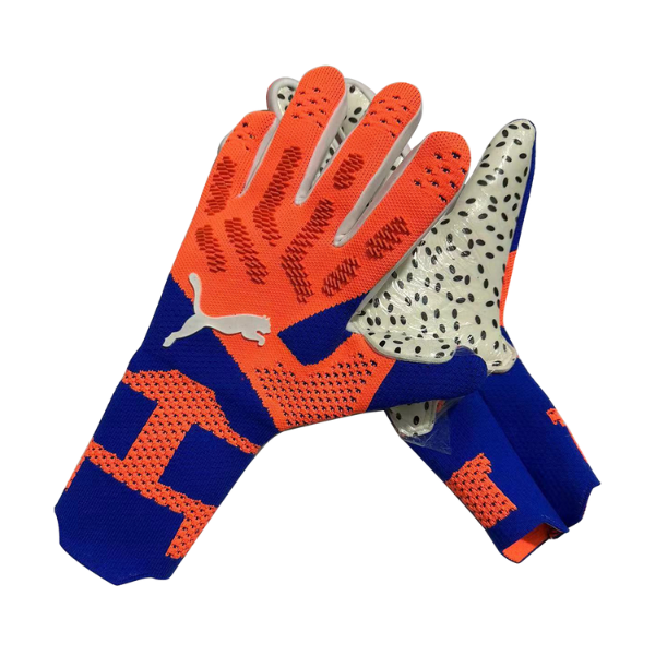 Luva de Goleiro Puma Future Ultimate Laranja e Azul - VENI Futebol
