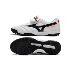Mizuno Morelia Sala Classic White Black and Red Turf TF Football Boot