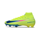 Nike Air Zoom Mercurial Superfly 10 Elite Yellow and Blue Firm Ground FG Football Boot