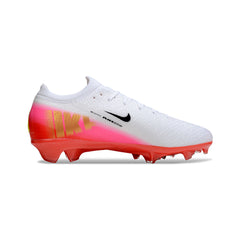 Nike Air Zoom Mercurial Vapor 16 Elite Fear Nothing Pack White and Black Firm Ground FG Kids Football Boot