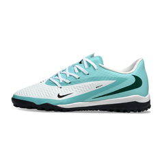Nike Phantom 6 Academy White and Light Blue Turf TF Football Boot