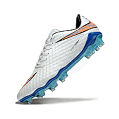 Nike Phantom Hypervenom Elite White Blue and Orange Firm Ground FG Football Boot