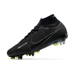 Nike Zoom Mercurial Superfly 9 Elite Black Pack Aluminium Studs SG Football Boot