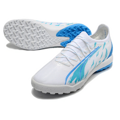 Puma Ultra Ultimate White and Blue Turf TF Football Boot