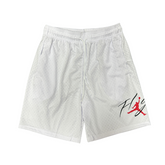 Jordan White Black and Red Shorts